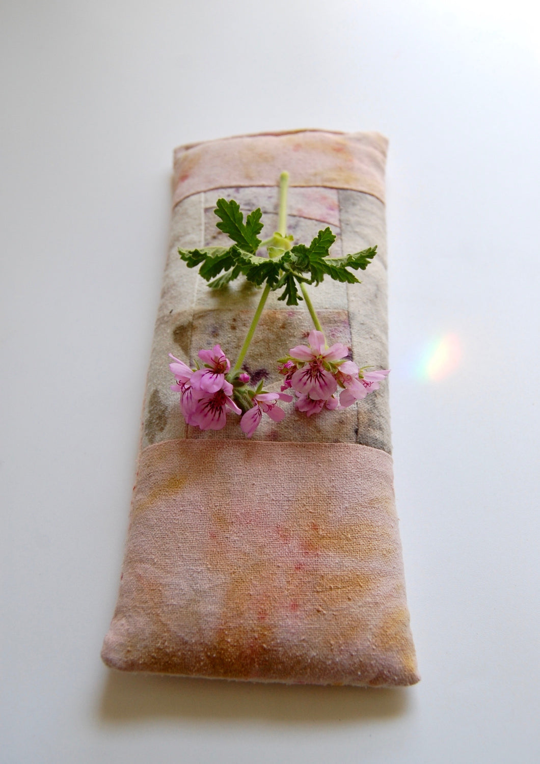 Botanically Dyed Raw Silk Eye Pillow