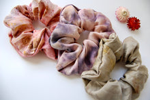 Load image into Gallery viewer, Botanically Bundle Dyed Silk Scrunchies
