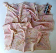Load image into Gallery viewer, Botanically Dyed Silk Bandana - Raw Silk
