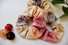 Load image into Gallery viewer, Botanically Dyed Raw Silk Scunchies
