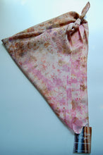 Load image into Gallery viewer, Botanically Dyed Silk Bandana - Habotai Silk
