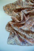Load image into Gallery viewer, Botanically Dyed Silk Wild Rag  - Habotai Silk
